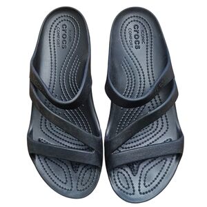 Crocs KADEE II Womens size 8 black slip on sandal
